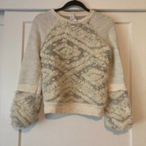Amadi Calista Faux Fur Sweatshirt from Anthropologie